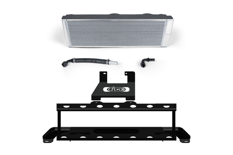 Ford F-150 Raptor R Performance Heat Exchanger - Addictive Desert Designs - High-Mount - Hammer Black Powder-Coated Steel Frame with Raw Aluminum Core - `23-`26 Ford F-150 Raptor R Performance Heat Exchanger - Addictive Desert Designs - High-Mount - Hammer Black Powder-Coated Steel Frame with Raw Aluminum Core - `23-`26